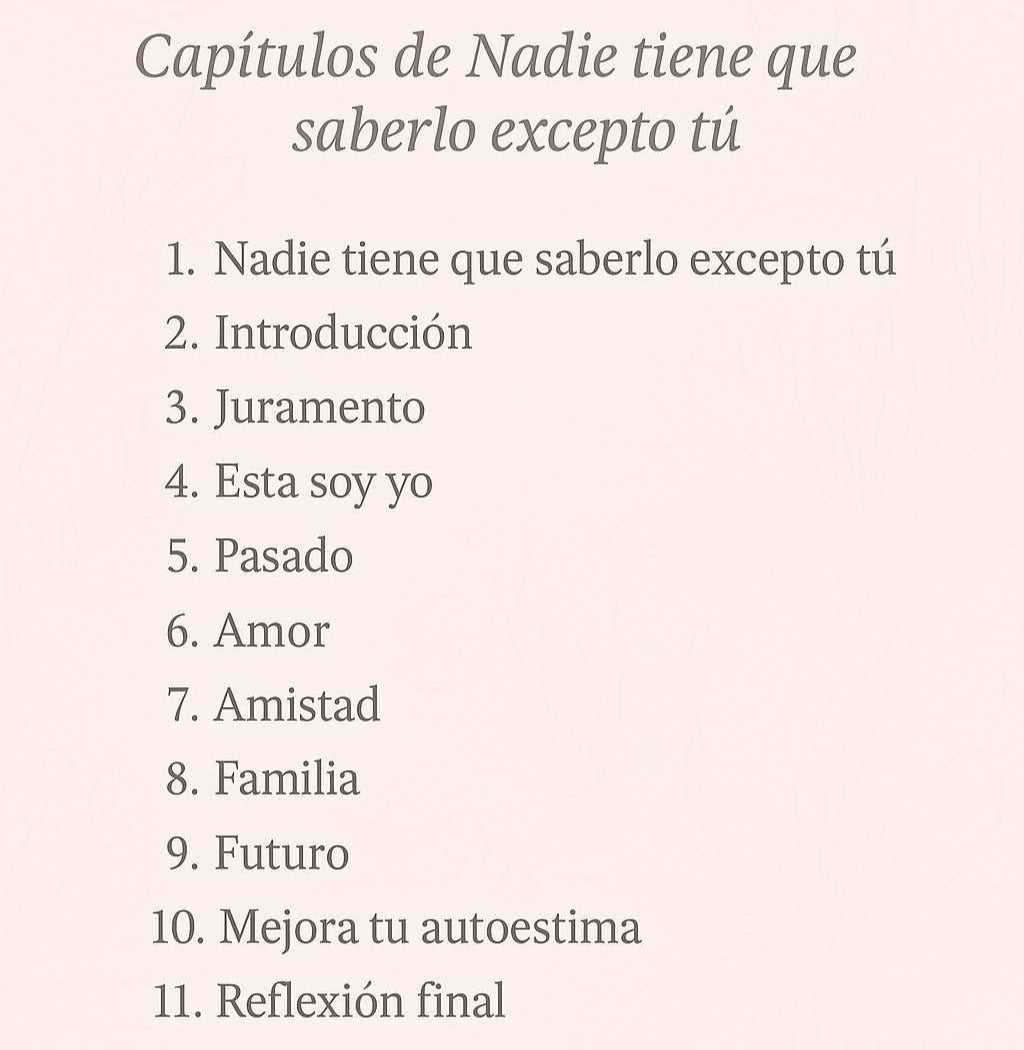 Nadie Tiene Que Saberlo + Carta a mama