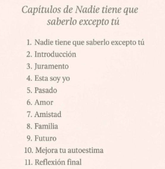 Nadie Tiene Que Saberlo